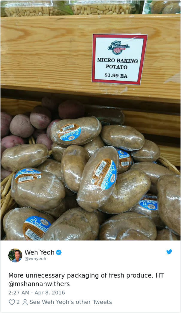 <p>Stesso discorso per queste patate. (foto: Instagram) </p>