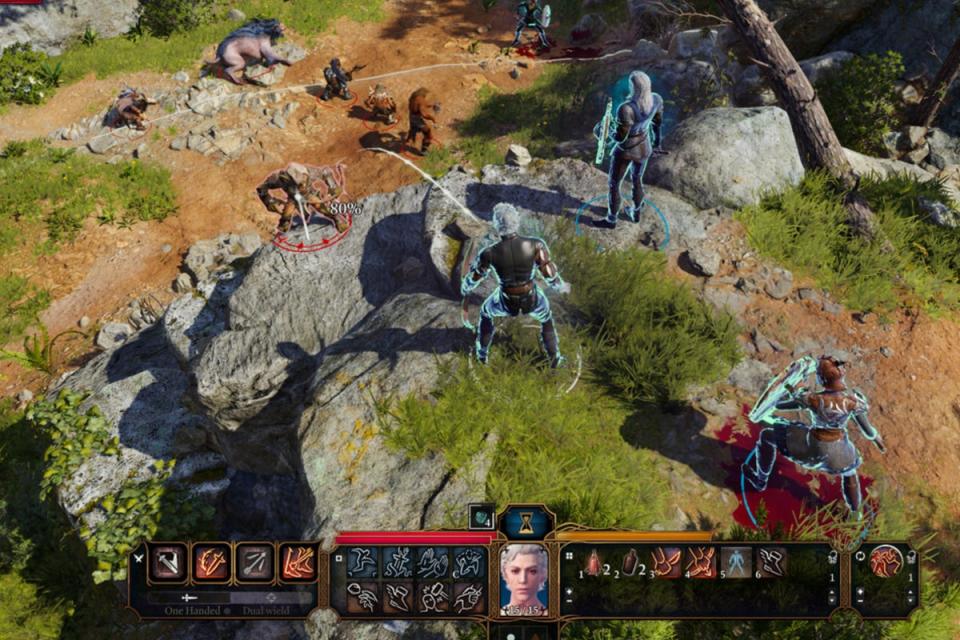 The turn-based combat sticks close to the rules and feel of authentic D&D (Larian Studios)