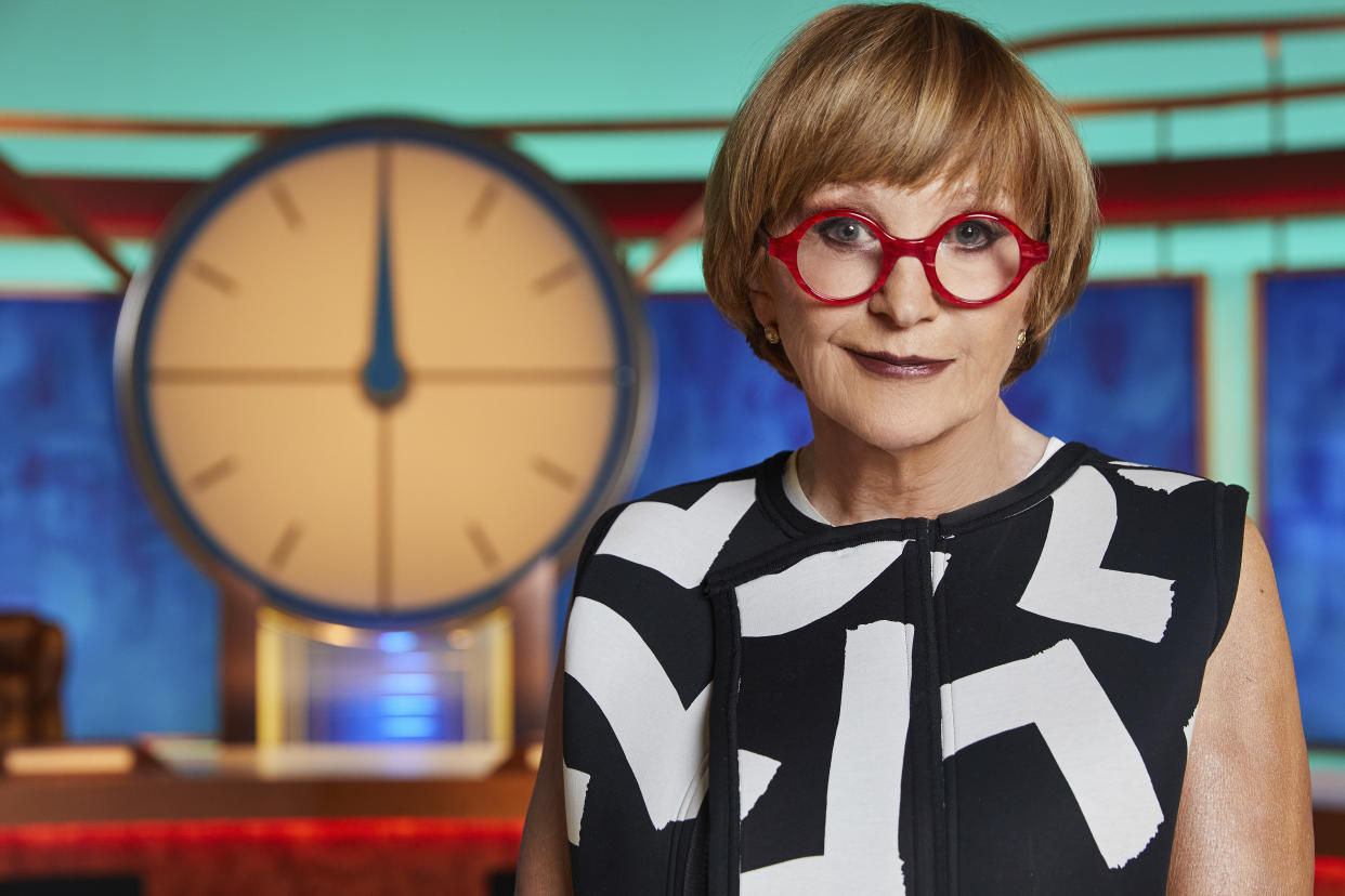 Anne Robinson in the Countdown studio