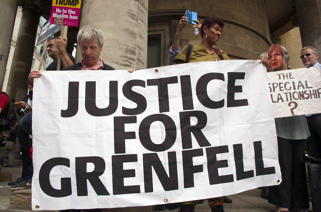 <em>The inquiry into the Grenfell Tower fire begins today (Rex)</em>