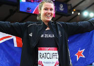 Hammer thrower Julia Ratcliffe underlined her blossoming ability by winning a Games silver medal.