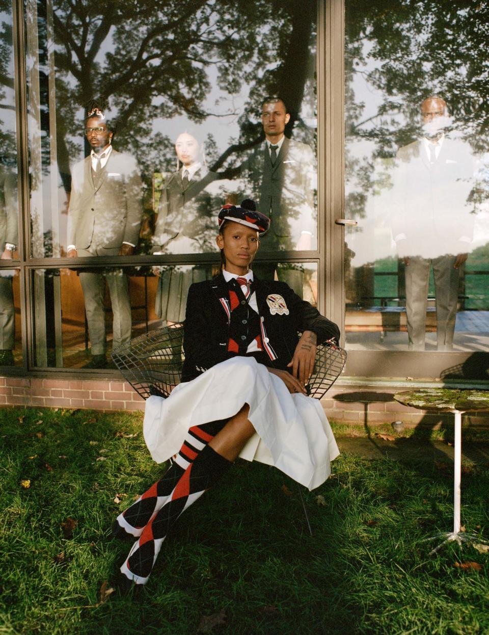 Argyles abound in Thom Browne’s new capsule collection.