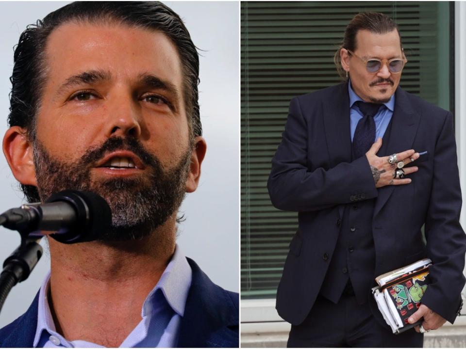 Donald Trump Jr. and Johnny Depp