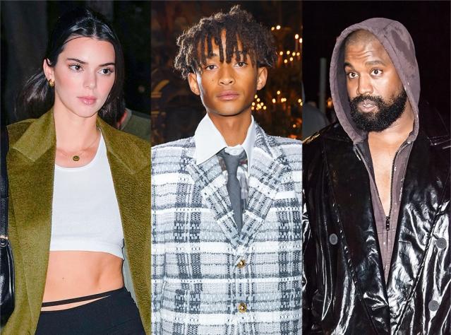 Kendall Jenner reacts to Jaden Smith walking out of Kanye West show