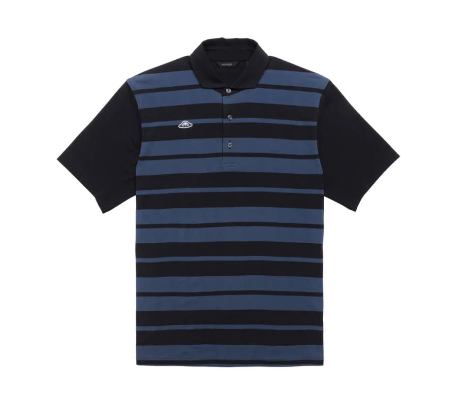 <p>Courtesy Image</p><p>One of the easiest golf gifts for men is a stalwart in the uniform. Golfers can never have enough polos, but most players already have a wardrobe full of solids. Consider gifting one with a pattern or a bit of panache, like <a href="https://radmorgolf.com/products/copy-of-taylor-city-block-blue-graphite" rel="nofollow noopener" target="_blank" data-ylk="slk:Radmor Douglas Stadium Pique Polo;elm:context_link;itc:0;sec:content-canvas" class="link ">Radmor Douglas Stadium Pique Polo</a>. The contrasting color and shoulders will set your duffer apart on the course, even if their game can’t. </p>