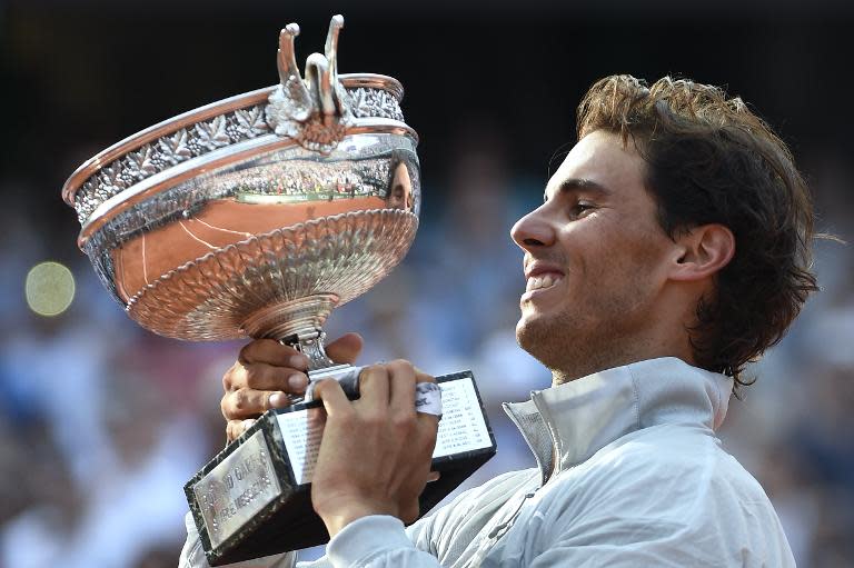 Spain's Rafael Nadal has won nine French Open titles