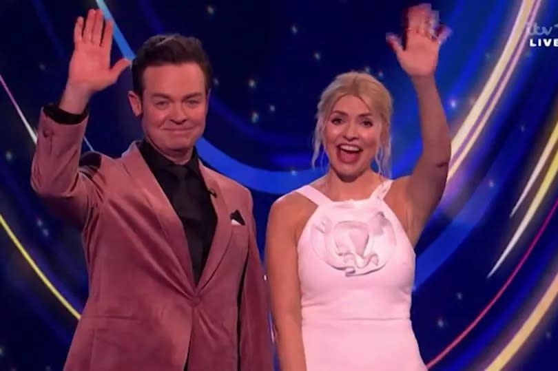 Stephen Mulhern and Holly Willoughby on Dancing on Ice