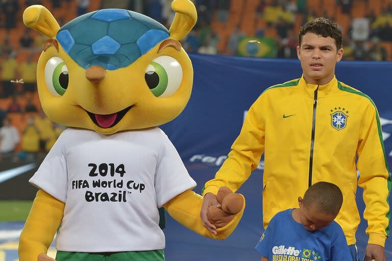 Thiago Silva, durante el Mundial Brasil 2014