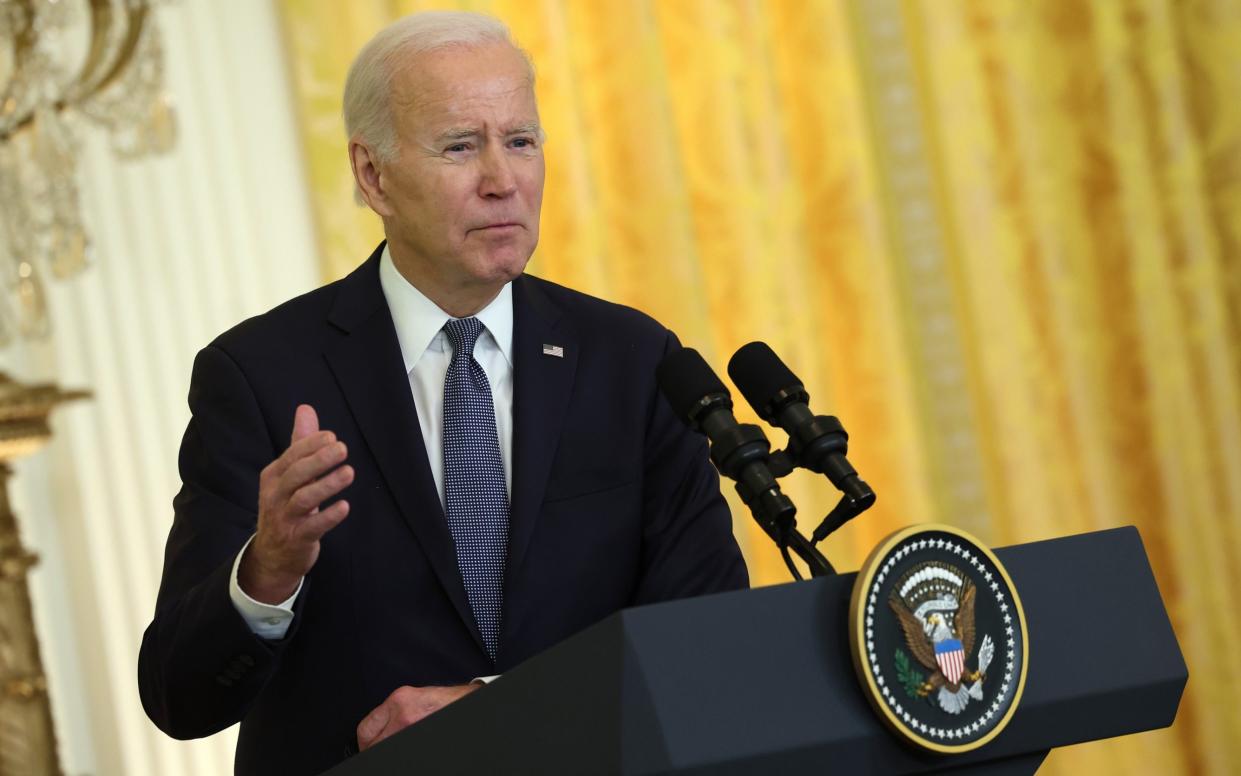 Joe Biden said Vladimir Putin 'has miscalculated across the board' - Getty Images North America