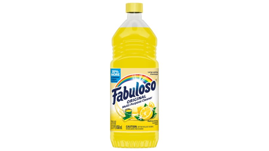 Recalled Fabuloso Original Multi-Purpose Cleaner Refreshing Lemon Scent, 22 fl oz (Photo//CPSC)