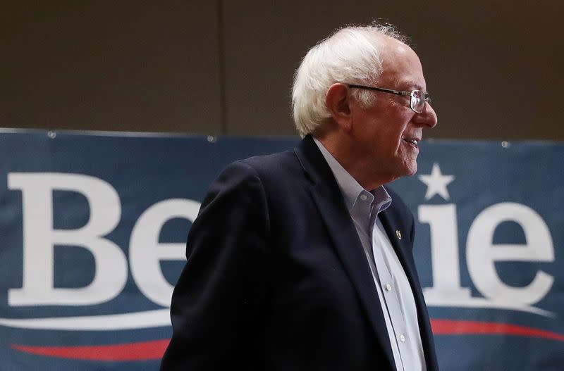 FILE PHOTO: Democratic 2020 U.S. presidential candidate Sanders campaigns in Storm Lake, Iowa