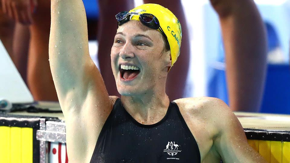 Cate Campbell's moment of triumph. Pic: Getty