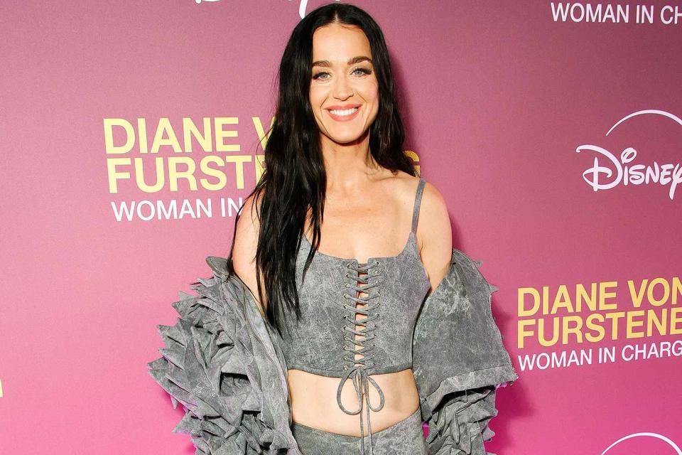 <p>Julien Hekimian/Getty Images</p> Katy Perry attends the "Diane von Furstenberg: Woman in Charge" premiere in Paris