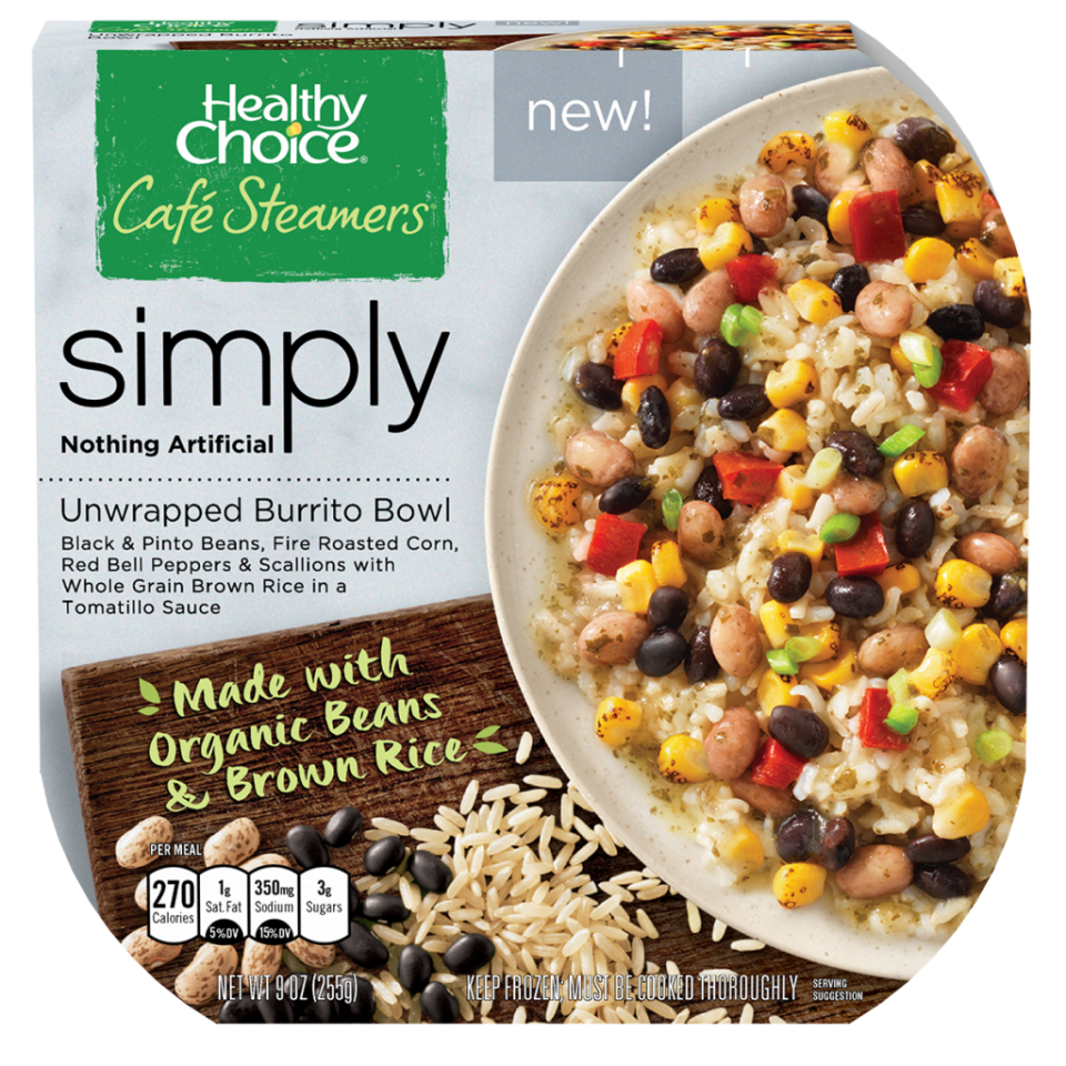Healthy Choice: Café Steamers Simply Unwrapped Burrito Bowl