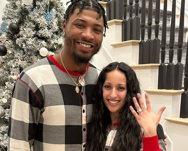 <p>Marcus Smart Instagram</p> Marcus Smart and Maisa Hallum in 2022