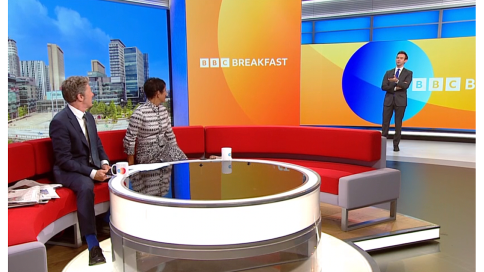 Charlie Stayt, Naga Munchetty on BBC Breakfast