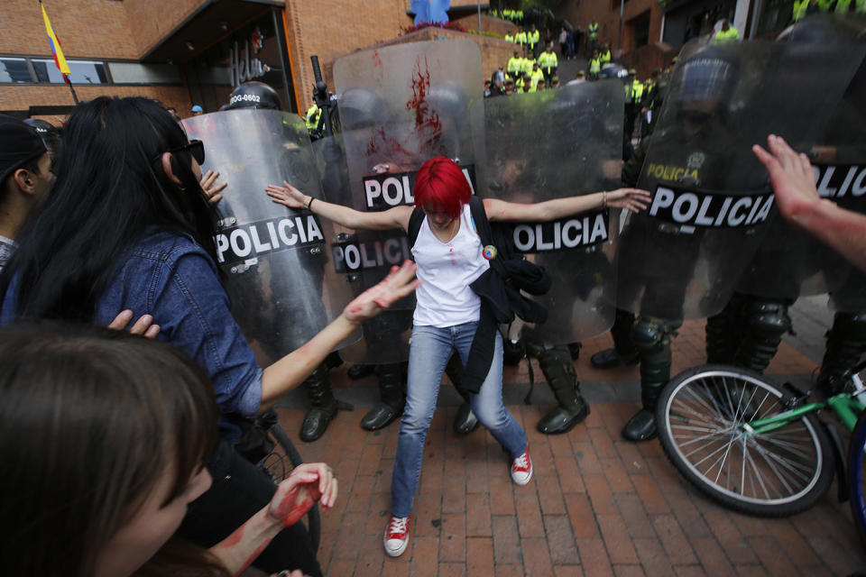 Bullfighting activists