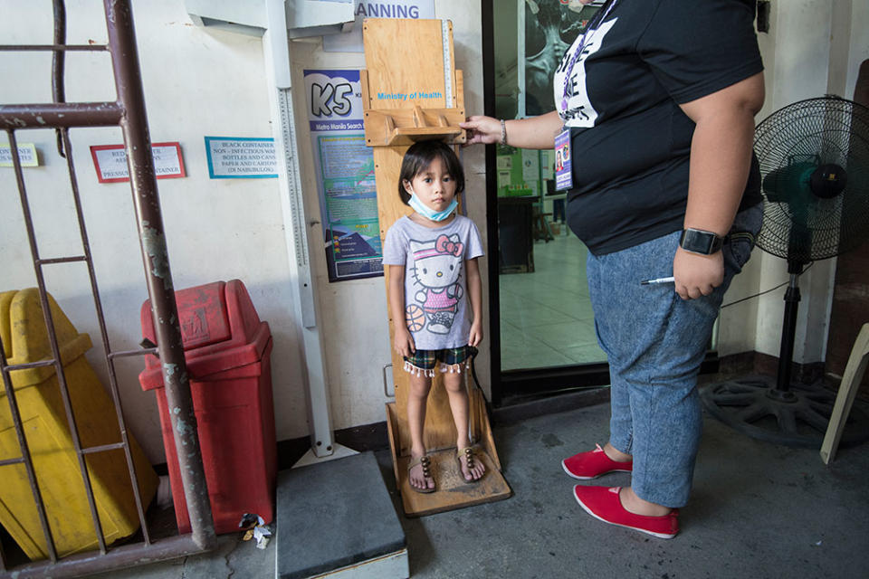 Zackia Kim Cajepe, four, is wasted and stunted. She weighed only 1.4kg when she was born and, at first, her family did not realise there was a problem. Now, they are worried