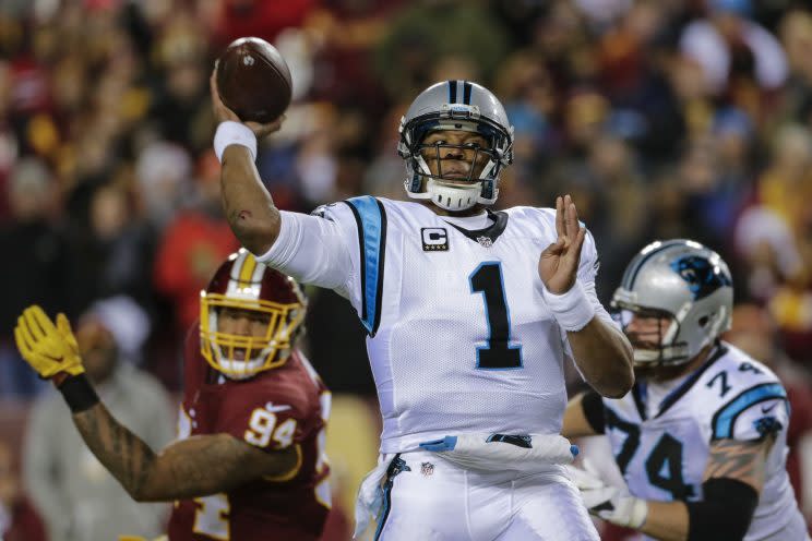 Cam Newton has complained about a lack of fair treatment from officials. (AP)