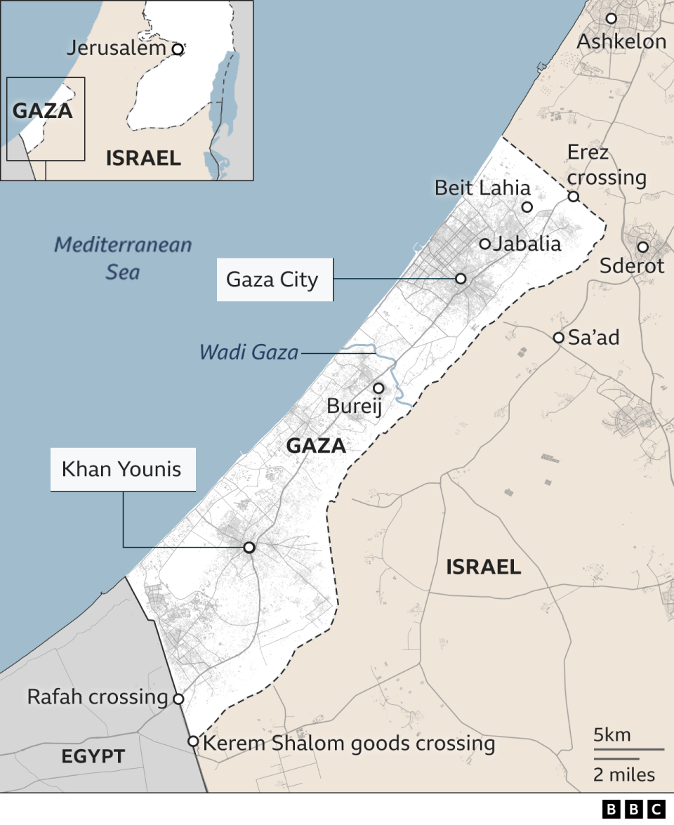 Map Of Kerem Shalom Crossings