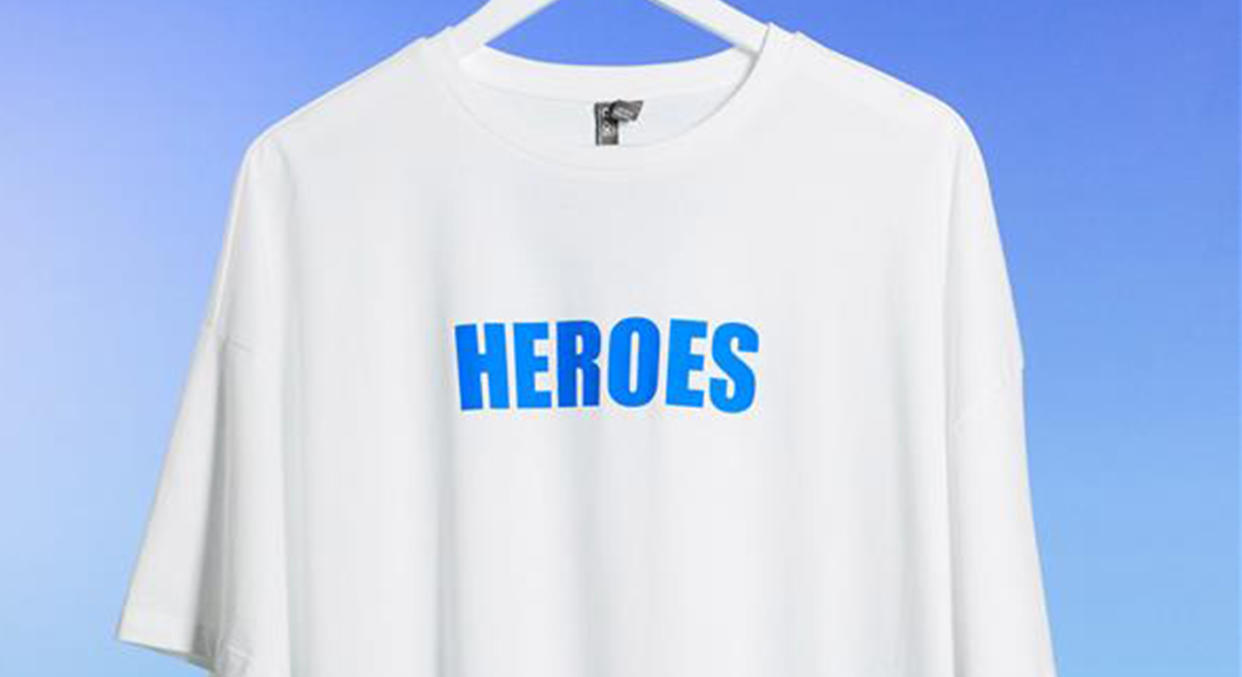 The charitable tees to have been created to help aid the coronavirus. (ASOS)