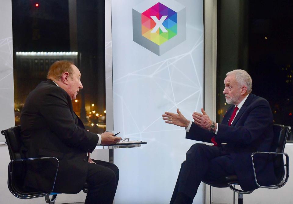 Jeremy Corbyn on The Andrew Neil Show (AFP via Getty Images)