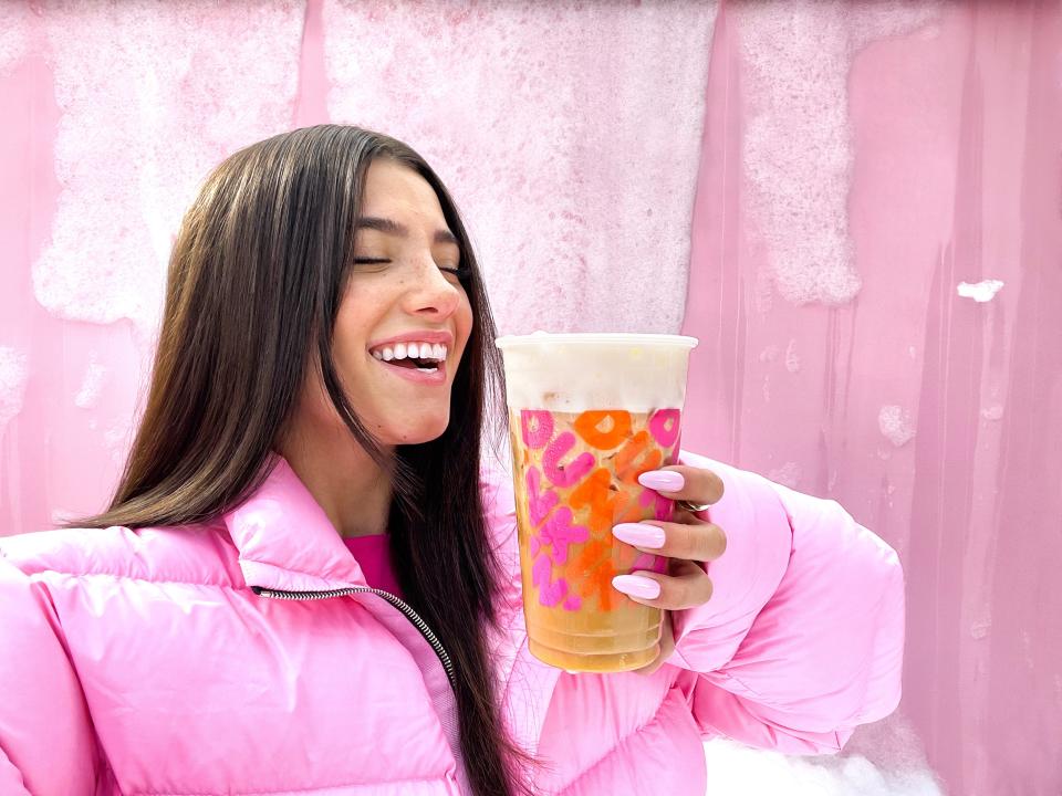 Charli Dunkin' cold brew