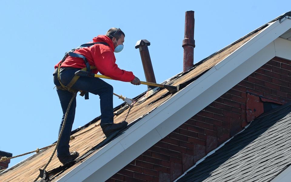 Roofers in Erie County earn an annual average wage of $50,470, according to Pennsylvania Department of Labor & Industry statistics.