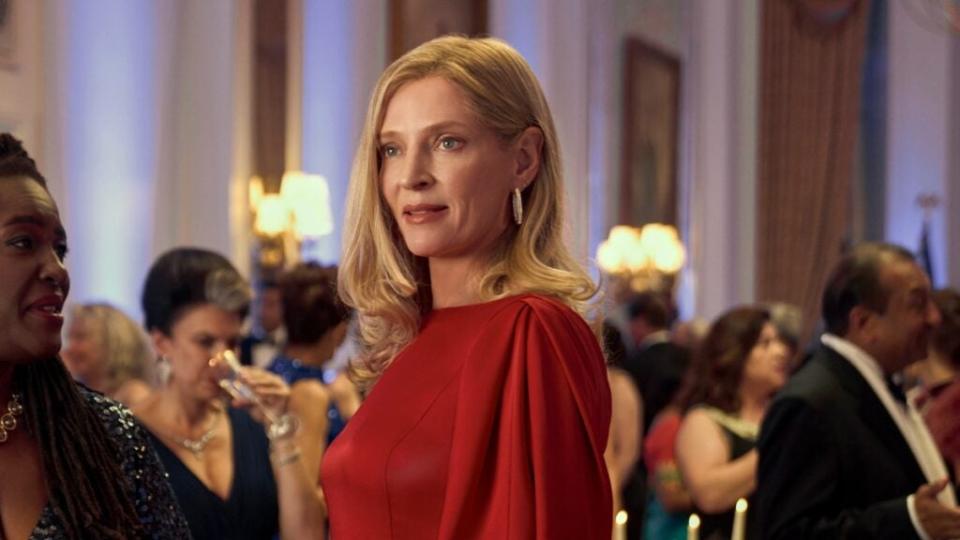 Uma Thurman in "Red, White & Royal Blue" (Prime Video)
