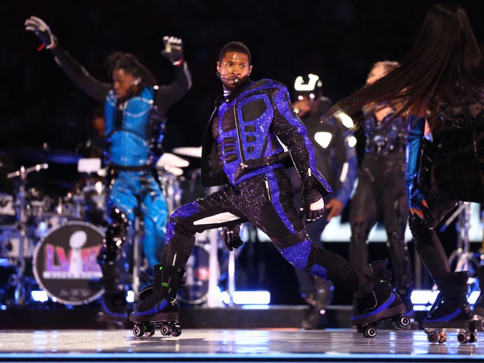 Usher headlining the 2024 Super Bowl halftime show.