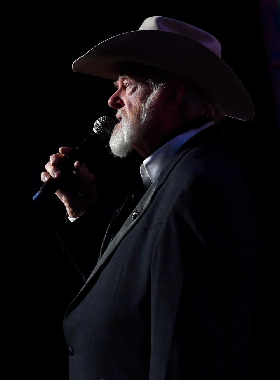 Red Steagall at the 2019 WTRC's telethon and auction.