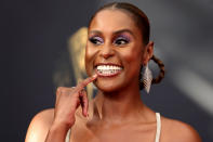 <p><a href="https://people.com/tag/issa-rae/" rel="nofollow noopener" target="_blank" data-ylk="slk:Issa Rae's;elm:context_link;itc:0;sec:content-canvas" class="link ">Issa Rae's</a> dress "felt like a nod to the '70s," says makeup artist<a href="https://www.instagram.com/joannasimkin/" rel="nofollow noopener" target="_blank" data-ylk="slk:Joanna Simkin;elm:context_link;itc:0;sec:content-canvas" class="link "> Joanna Simkin</a>. So, the pro created a "disco glam" look to match using a <a href="https://www.elfcosmetics.com/bite-size-eyeshadow/300165.html" rel="nofollow noopener" target="_blank" data-ylk="slk:$3 eyeshadow from e.l.f. Cosmetics;elm:context_link;itc:0;sec:content-canvas" class="link ">$3 eyeshadow from e.l.f. Cosmetics</a>. And while her <a href="https://www.elfcosmetics.com/lip-plumping-gloss/400032.html?dwvar_400032_color=Champagne%20Glam&cgid=lips-lip-gloss#start=1" rel="nofollow noopener" target="_blank" data-ylk="slk:lip gloss was also a steal at $6;elm:context_link;itc:0;sec:content-canvas" class="link ">lip gloss was also a steal at $6</a>, accessorizing her award-winning smile was the blingiest of grills.</p>