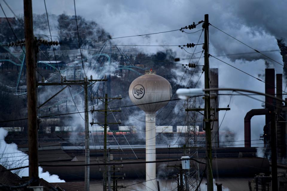 A view of the US Steel Edgar Thomson Works on January 21, 2020, in North Braddock, Pennsylvania. President Joe Biden said March 14, 2024 he is against the proposed sale of US Steel to Japan's Nippon Steel, as election year considerations appeared to outweigh the risk of angering key ally Japan.