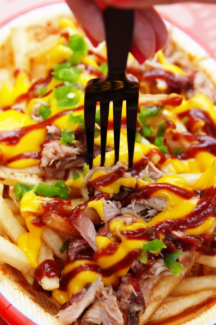 French Fries with Pulled Pork and Cheese