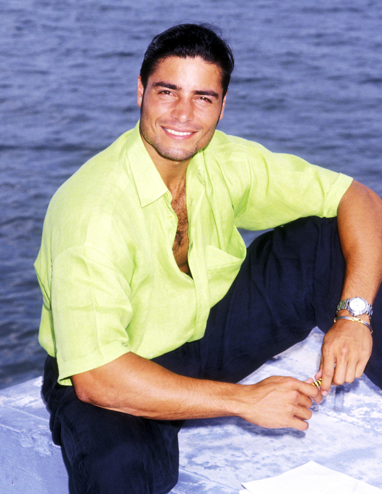 Chayanne en 1994 en Key Biscayne, Miami. (Photo by Ron Galella, Ltd./Ron Galella Collection via Getty Images)