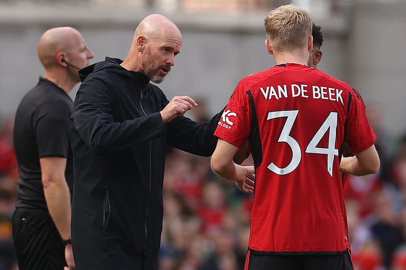 Donny van de Beek has confirmed his exit from Manchester United