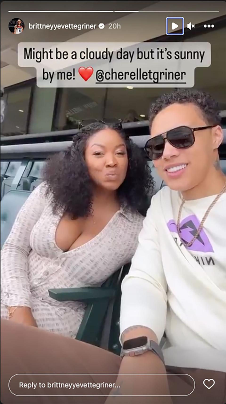 Brittney and Cherelle Griner Enjoy Day Out at Tennis Match. https://www.instagram.com/brittneyyevettegriner/?hl=en. Brittney Griner/Instagram