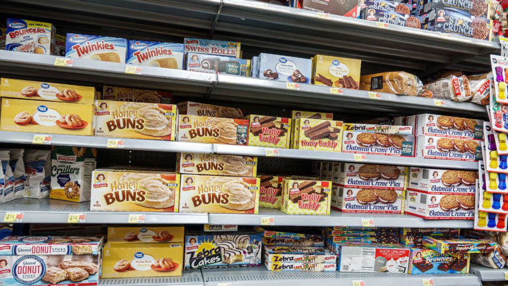 miami, florida, doral, walmart store, little debbie cakes snacks dessert aisle