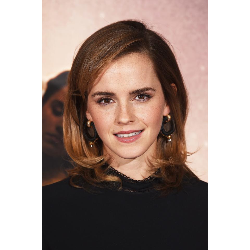 Emma Watson's Classic Cut With Side-Swept Bangs