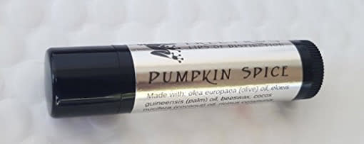 <p>It’s not just food that comes in pumpkin spice varieties. This lip balm from Tree Frog Lips will make it seem like you’re sipping that latte all day long.<br>(Amazon) </p>