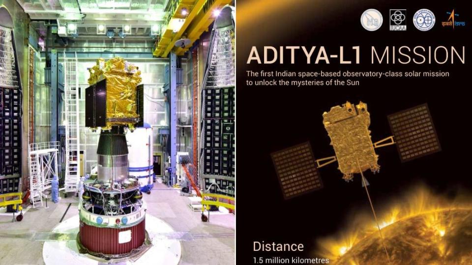 印度太陽探測器「太陽-L1號」（圖／翻攝自Twitter@isro）