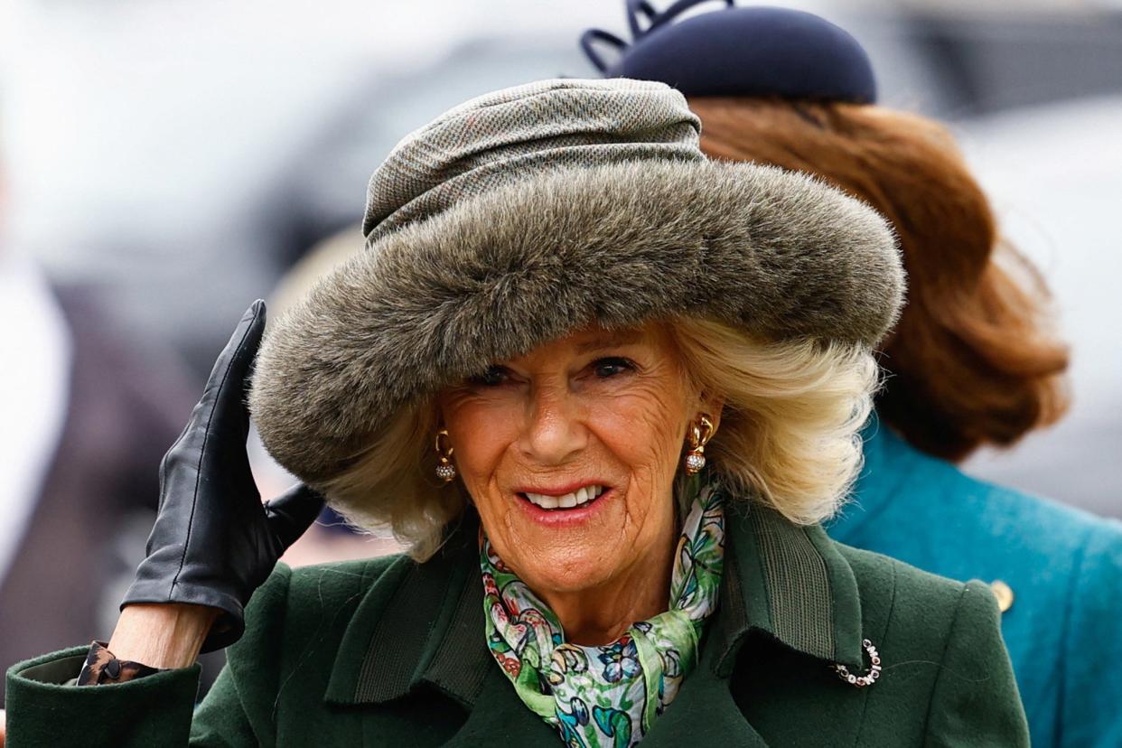 Queen Camilla has thrilled animal charities by going fur-free (Pete Cziborra/PA Wire)
