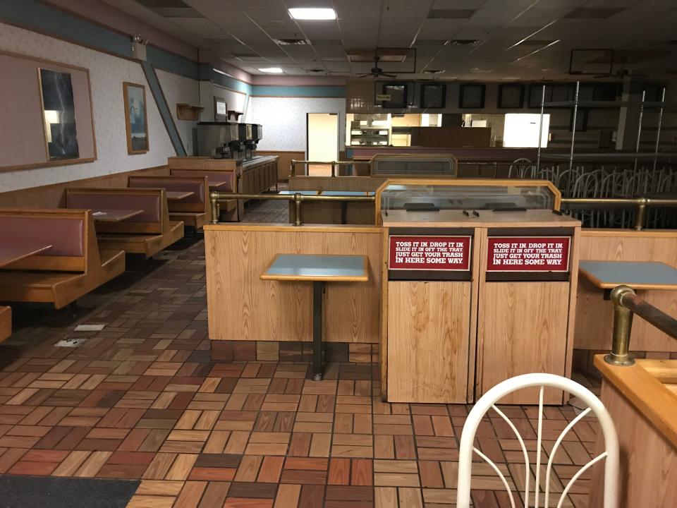 Inside an abandoned Burger King in Concord Mall, Wilmington, Delaware