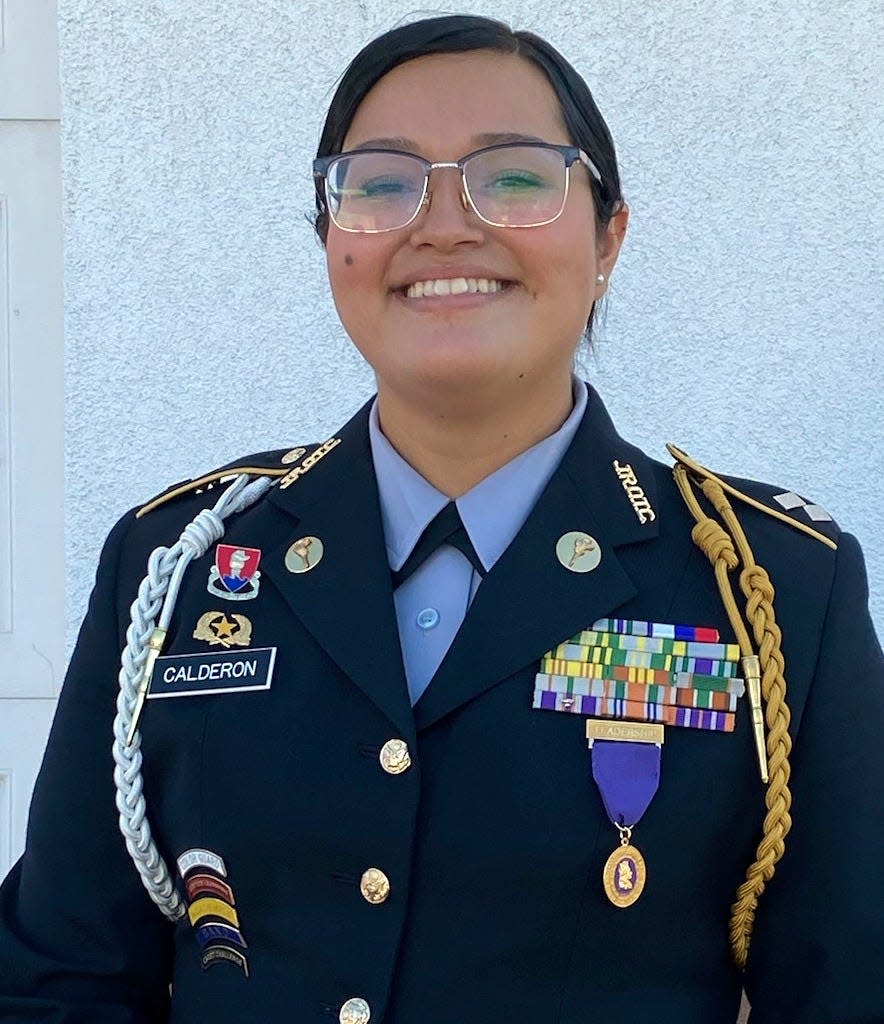 Cadet Lt. Col. Mayra Calderon, Deming High School Army JROTC Wildcat Battalion Commander.