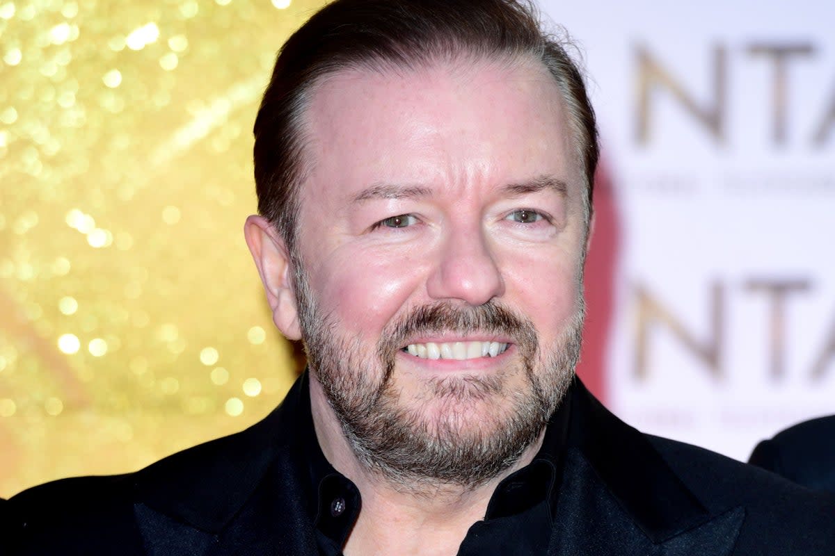 Ricky Gervais conceded he didn’t think James Corden had deliberately borrowed the joke   (PA Archive)