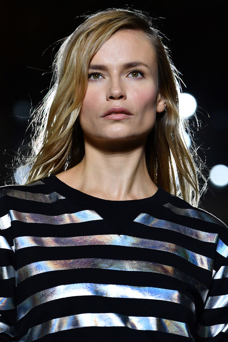 <p><strong>Trend: just been kissed</strong></p><p>With their soft pink lips and matching swash of blusher on their cheeks, the Balmain models looked like they'd just been kissed before heading onto the runway. </p>