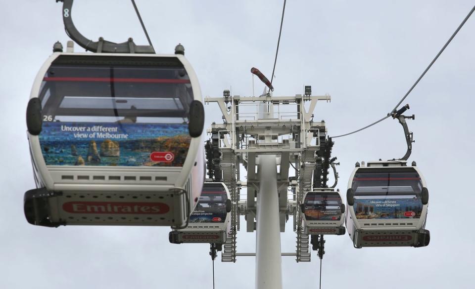 Cash-strapped Transport for London has finally found a new sponsor for its cable car, but will receive a fraction of what it earned under the previous deal (Philip Toscano/PA) (PA Archive)