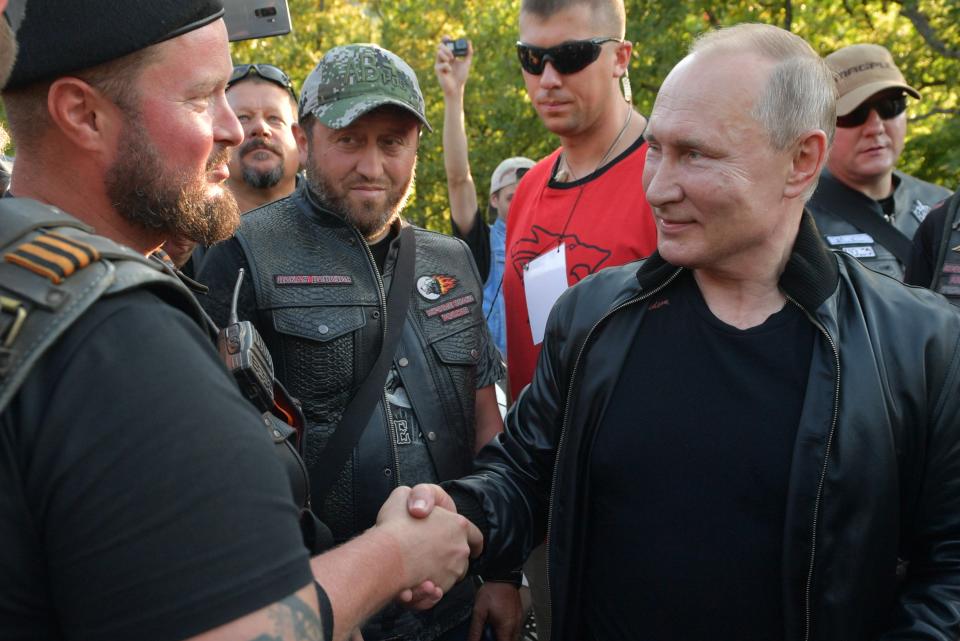 Russian President, Vladimir Putin, attends a biker show in Sevastopol, August 10, 2019.