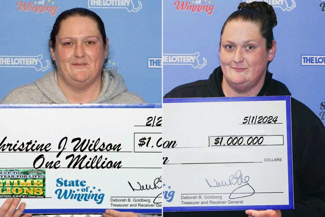 <p>Massachusetts State Lottery</p> Two-time lottery winner Christine Wilson