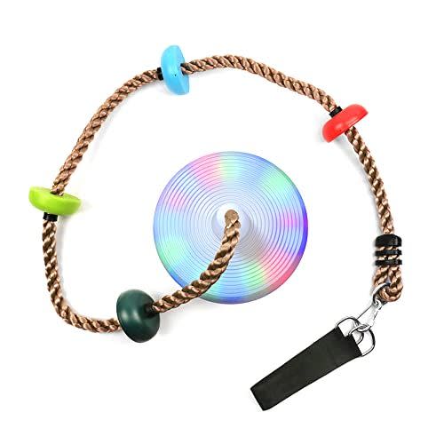 6) LED Disc Swing Seat Climbing Rope